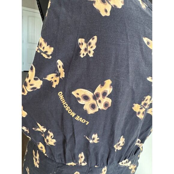 Love Moschino Blue Floral Maxi Dress Size 8 — 53” Length — Elegant Summer Look - Picture 5 of 6